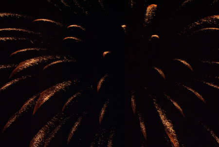 orange fireworkの写真素材