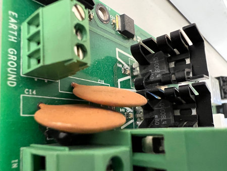 Mother board with various parts