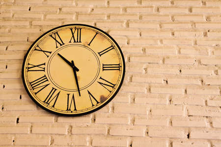 Clock on the wallの写真素材