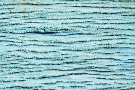 Surface of old wood Paint over with color blueの写真素材