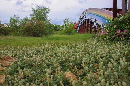 The rainbow bridge at Ancient Siamの写真素材