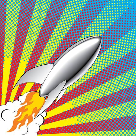 POP ART ROCKETのイラスト素材
