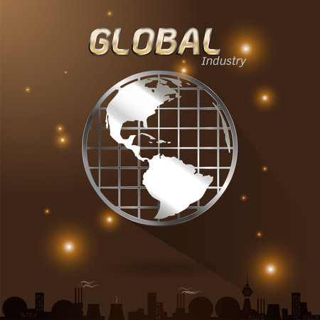 Global industry save the worldのイラスト素材