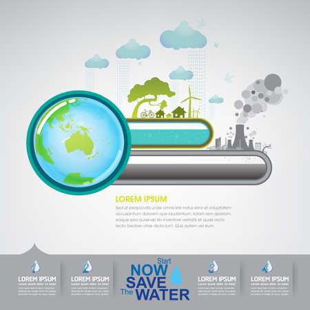 Save Waterのイラスト素材