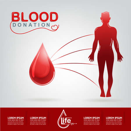 Blood Donation Vector Concept - Hospital To Begin New Life Againのイラスト素材