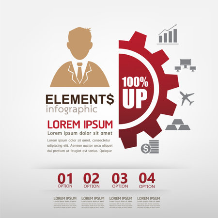 Business Options Success Template Vectorのイラスト素材