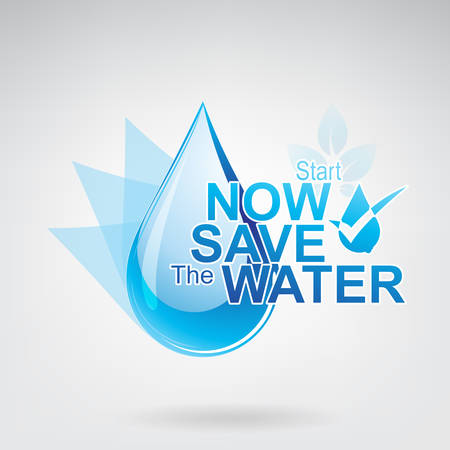 Save The Water Vectorのイラスト素材