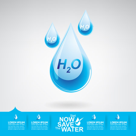 Save The Water Vectorのイラスト素材