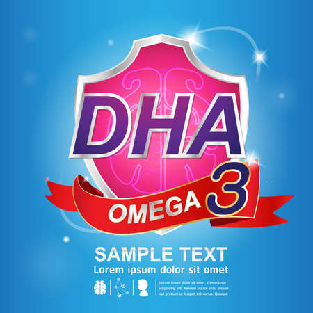 Kids Omega Calcium and Vitamin - Concept  Gold Kidsのイラスト素材