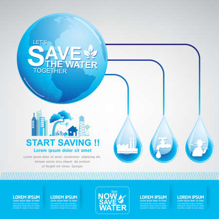 Save Water Dayのイラスト素材