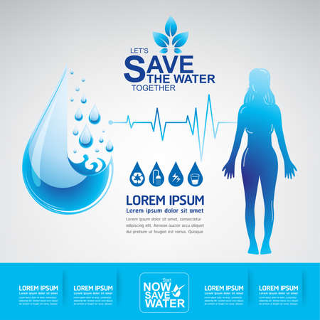 Save Water Dayのイラスト素材