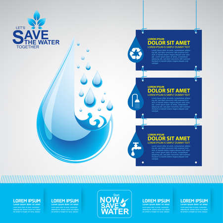 Save Water Dayのイラスト素材