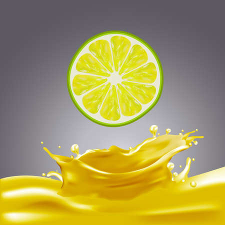 Milk, Yogurt Splashing Vector Conceptのイラスト素材