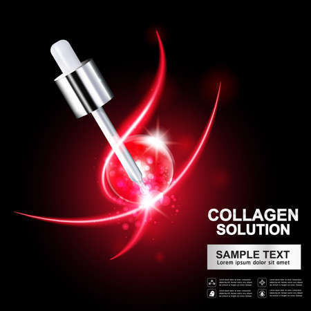 Collagen Serum Concept Skin Careのイラスト素材