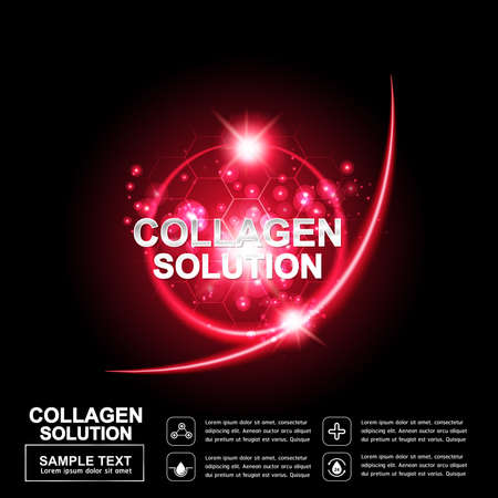 Collagen Serum Concept Skin Careのイラスト素材