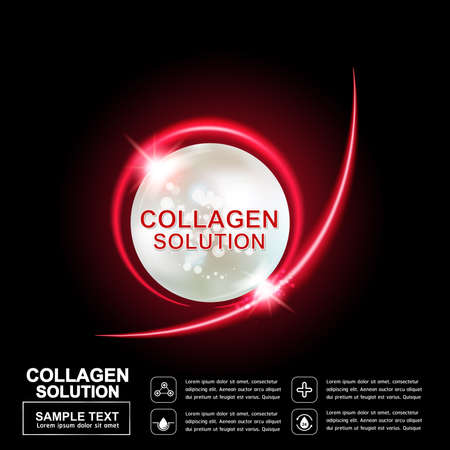 Collagen Serum Concept Skin Careのイラスト素材