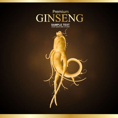 Ginseng Premium Vectorのイラスト素材