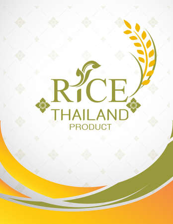 Rice Thai background for Products.のイラスト素材