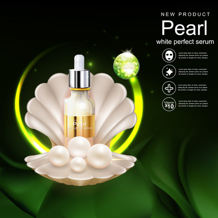 Collagen and Vitamin for Skin care Conceptのイラスト素材