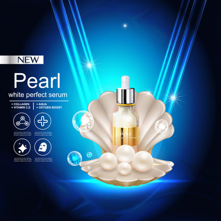 Collagen and Vitamin for Skin care Conceptのイラスト素材