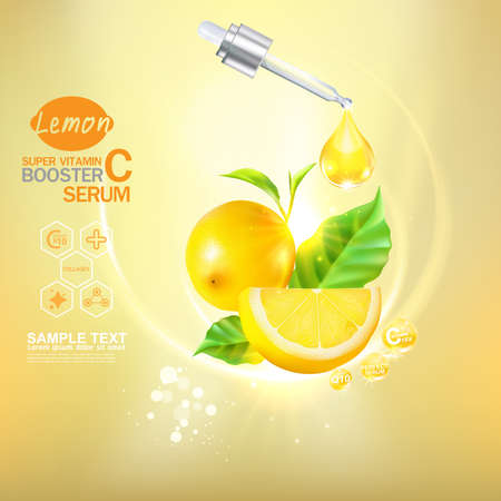Collagen and Vitamin for Skin Concept Vector illustration.のイラスト素材