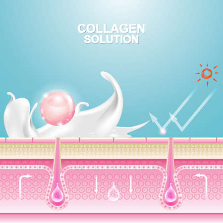 Protection Skin and Repairing Skin.のイラスト素材