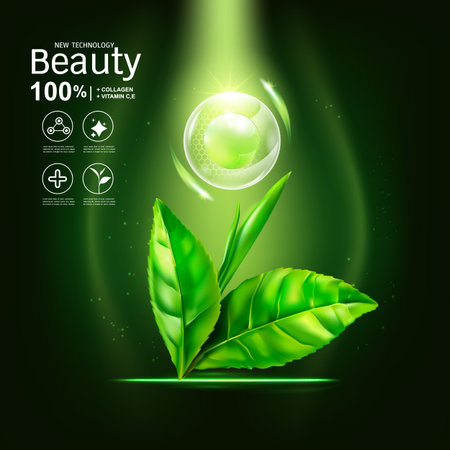 Skin Care Products template designのイラスト素材