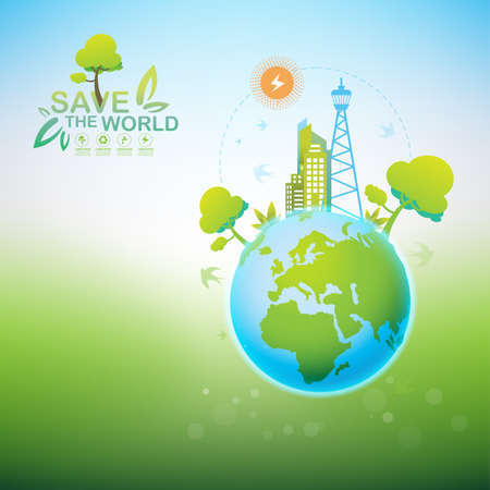 Save the World Vectorのイラスト素材