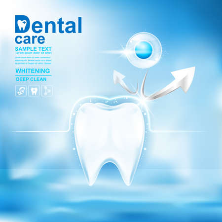 Dental care Tooth Icon vector Concept.のイラスト素材