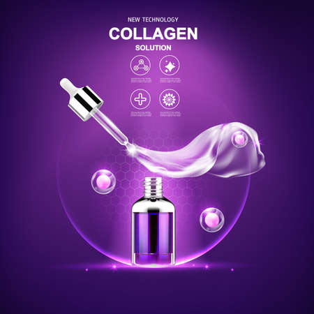 Cream Mask Vector Background Cosmetics Products for Skin that needs Hydration and Relaxation. Helps to Protect the Skin from Sun Exposure by Extracting Vitamins and Collagen.のイラスト素材