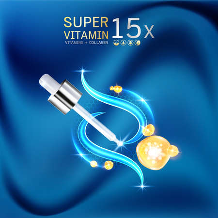 Cream Mask Vector Background Cosmetics Products for Skin that needs Hydration and Relaxation. Helps to Protect the Skin from Sun Exposure by Extracting Vitamins and Collagen.のイラスト素材