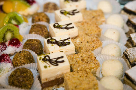 Variety of sweet homemade cookiesの写真素材