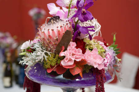 Colorful wedding bouquetの写真素材
