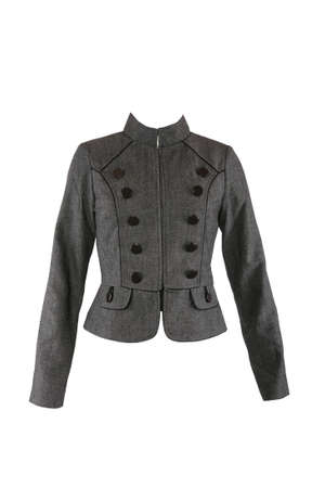 Female jacket isolated on whiteの写真素材