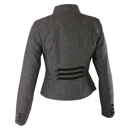 Female jacket from the back isolated on whiteの写真素材