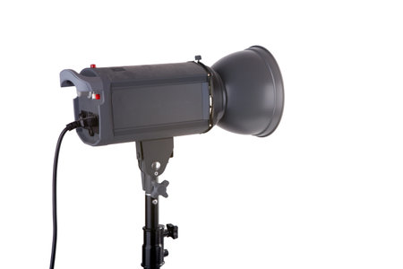 Studio reflector isolated on white