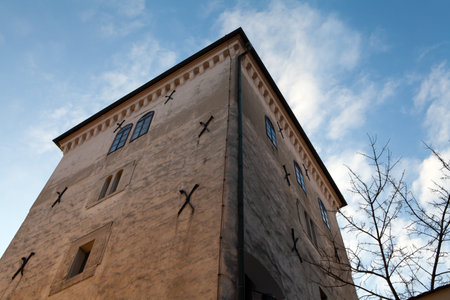 The tower of Lotrscak (Kula Lotrscak) in Zagreb, Croatia