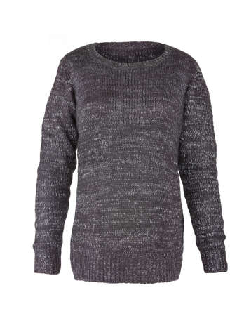 Knitted winter sweater isolated on a white background の写真素材