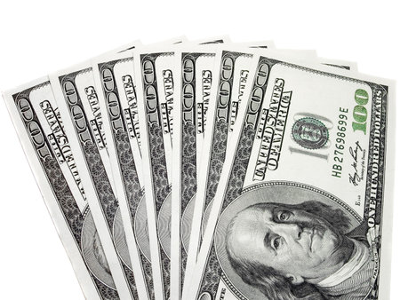 A money background close up