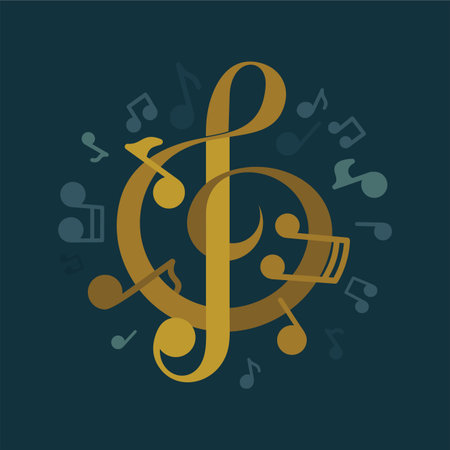 Music Key Music key logo design. Musical theme logotype template.