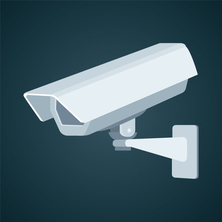 CCTV security camera. Security camera vector illustration. Security camera pictogram, symbol.