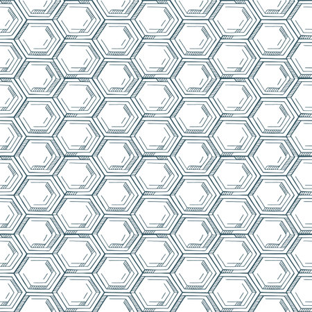 Honeycomb cells seamless pattern. Honeycomb hand drawn vector texture. Honeycomb sketch drawing...