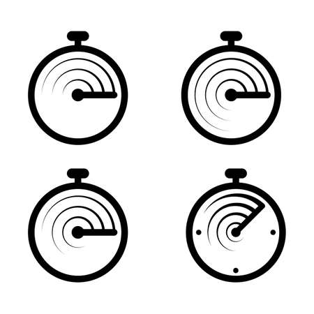 Stop watch. Stop watch with moving arrow. Stopwatch in motion. Deadline concept.のイラスト素材