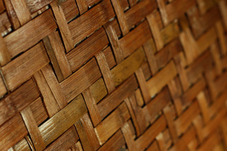 Bamboo backgrounds collection. Old brown tone bamboo planks fence texture.