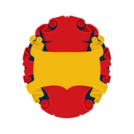 Vintage style luxury label design template. Hand drawn calligraphy ornate swirls and vignettes. Part of set.のイラスト素材