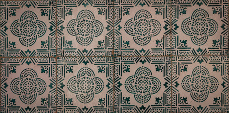 ceramic tile decorated with a texture from Portuguese reason