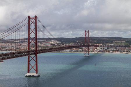 The bridge of April 25, is a suspension bridge on the estuary of the River Tagus (Tejo) in Lisbon