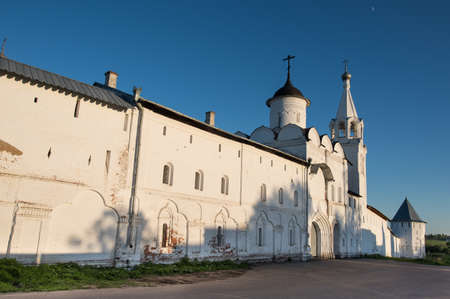 Vologda, Russia - Saviour Priluki Monastery,  an architectural monument of the 17th century in a bend of the River Volgaのeditorial素材