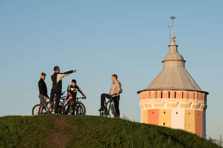 Vologda, Russia - Saviour Priluki Monastery,  an architectural monument of the 17th century in a bend of the River Volgaのeditorial素材
