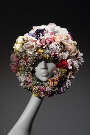 St. Petersburg, Russia - February 5, 2015: Exhibition of Philip Treacy "Hats in the 21st century. "のeditorial素材